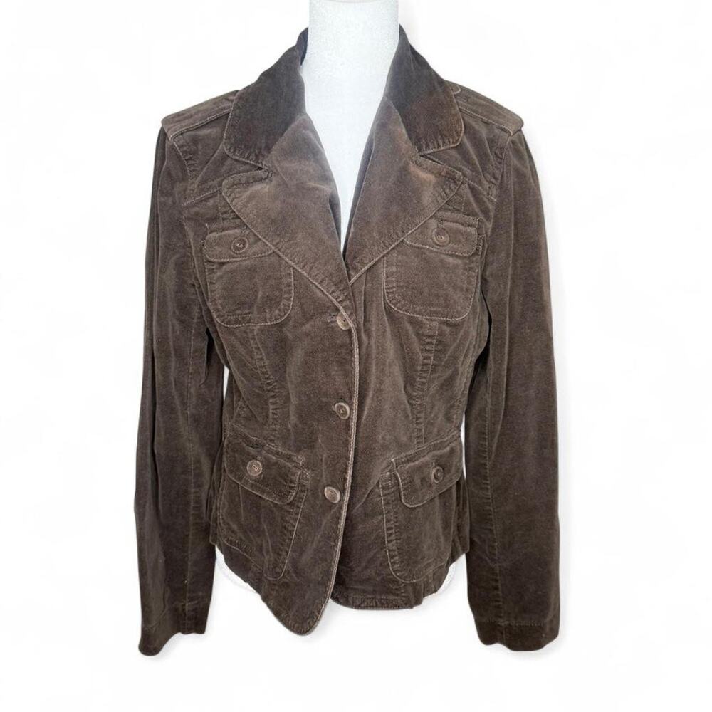 Ann Taylor‎ LOFT Brown Corduroy Jacket sz 10